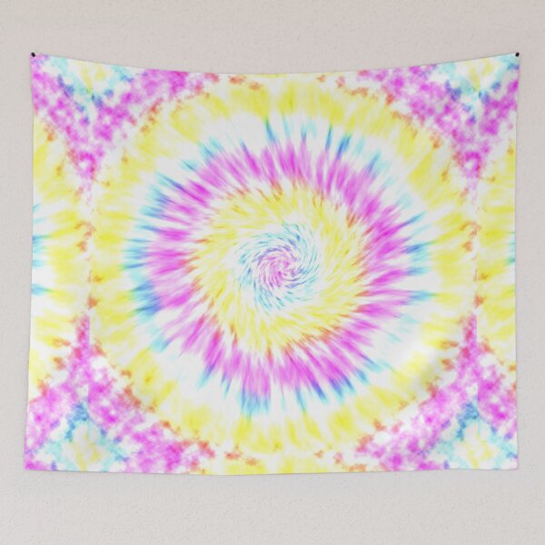 Item preview, Tie and Dye Pattern Yellow Pink Bright designed and sold by Mehwish.