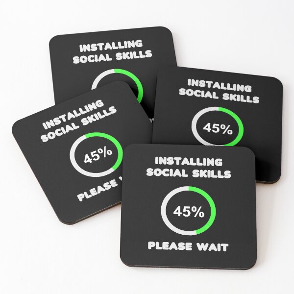 Item preview, Installing Social Skills Please Wait designed and sold by RockBeeDesigns.
