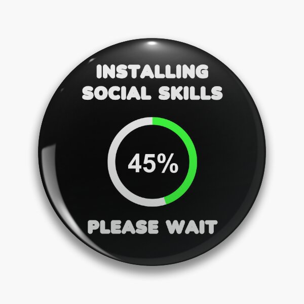 Item preview, Installing Social Skills Please Wait designed and sold by RockBeeDesigns.