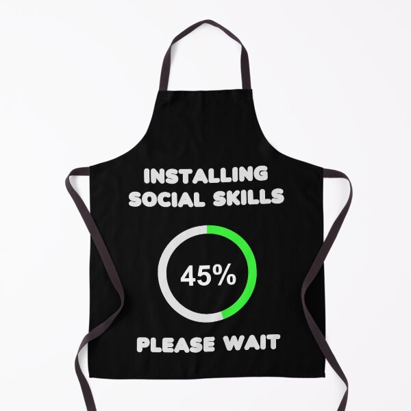 Item preview, Installing Social Skills Please Wait designed and sold by RockBeeDesigns.