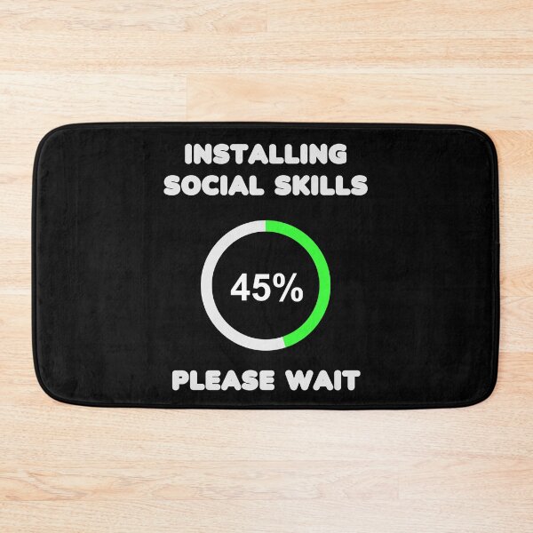 Item preview, Installing Social Skills Please Wait designed and sold by RockBeeDesigns.