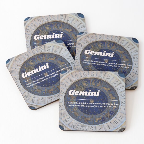 Item preview, Gemini Zodiac Roman Numeral Print  designed and sold by Femme Pastel Collective.