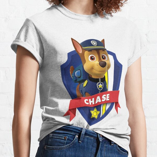 Niedliches Paw Patrol Chase Logo unverzichtbar Classic T-Shirt