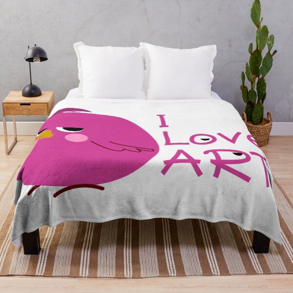 Item preview, I LOVE ART BUT BIRDY IS NOT HAPPY designed and sold by thinkittithink.