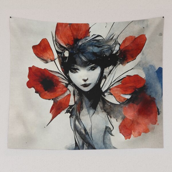 Item preview, Beautiful Flower Faerie in Watercolor designed and sold by TheDigitalAnvil.