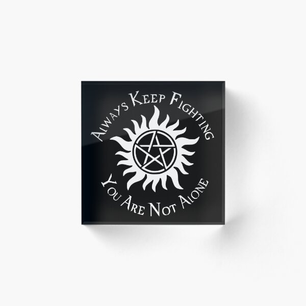 Supernatural Not Alone v2.0 Acrylic Block