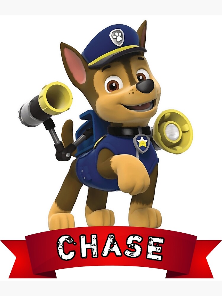 Autocollants de logo de patrouille de patte patrouille de patte Chase  classique | Greeting Card