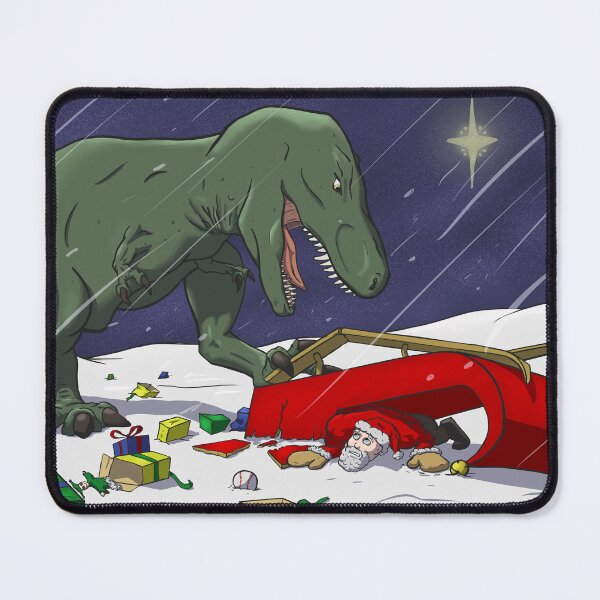 Item preview, T-Rex meets Santa Funny Dinosaur Christmas designed and sold by The-Tome.