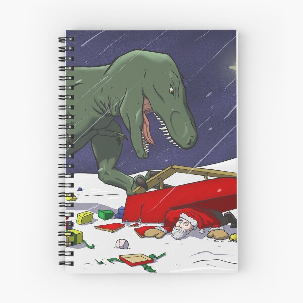 Item preview, T-Rex meets Santa Funny Dinosaur Christmas designed and sold by The-Tome.