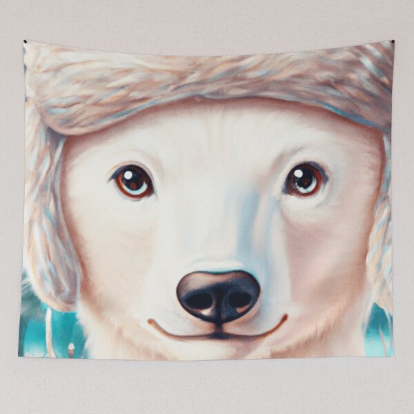 Item preview, Cutedom - Polar Bear In Hat designed and sold by RaynbowCute.