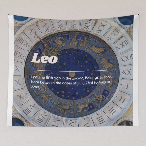 Item preview, Leo Zodiac Roman Numeral Print  designed and sold by Femme Pastel Collective.