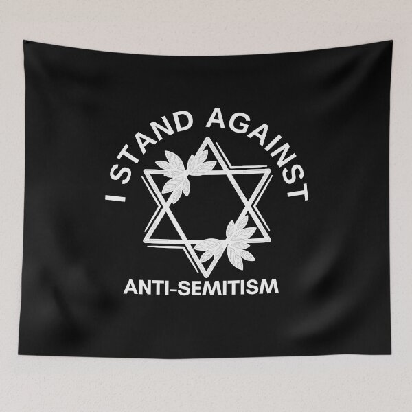 Item preview, I Stand Against Antisemitism White Design designed and sold by RepublicOfFire.