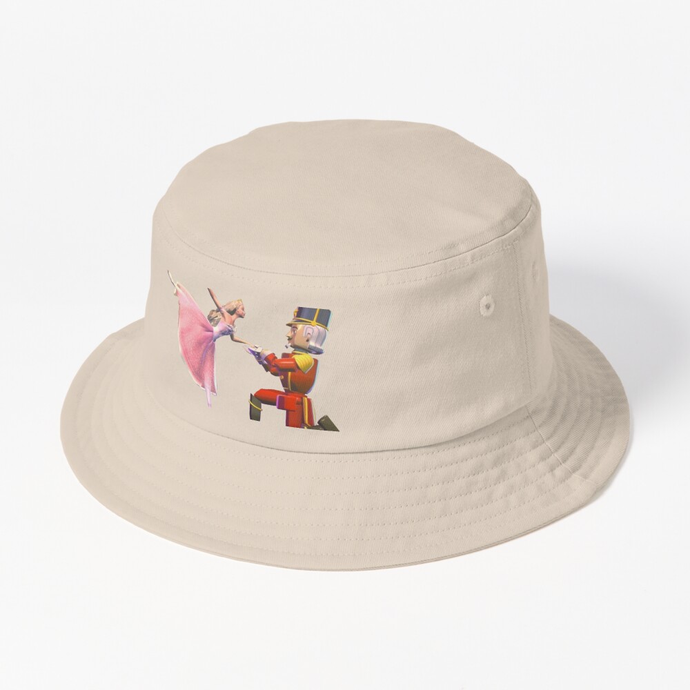 Barbie X Carolyn Rowan Collection Cotton Canvas Bucket Hat w. Swarovsk