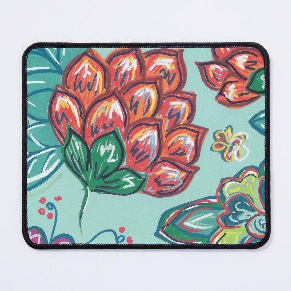 Item preview, Red Peonies #seagreen designed and sold by yanayushkevich.
