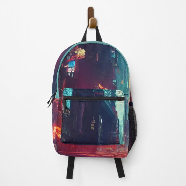 Item preview, New York Streets In Cyberpunk Style designed and sold by ZAKAABDE2020.