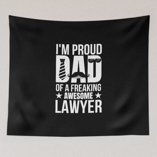 Item preview, I'm Proud Dad Of A Freaking Awesome Lawyer designed and sold by MouDantArts.