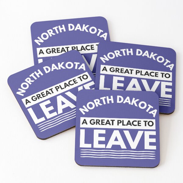 Item preview, North Dakota A Great Place To Leave! Funny Travel North Dakotan Gift designed and sold by CuddleStore.