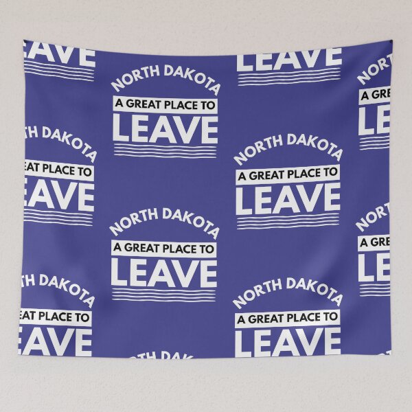 Item preview, North Dakota A Great Place To Leave! Funny Travel North Dakotan Gift designed and sold by CuddleStore.