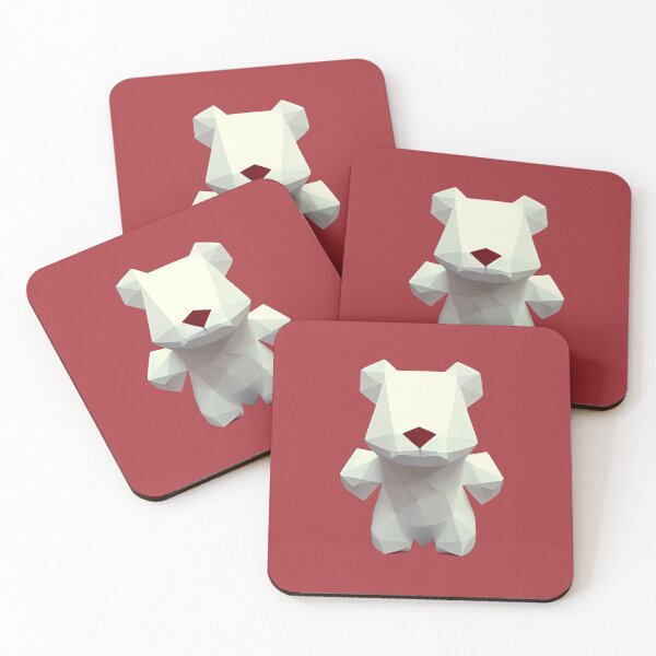 Item preview, White Teddy Bear with Red Nose designed and sold by PolygonXYZ.