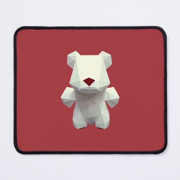 Item preview, White Teddy Bear with Red Nose designed and sold by PolygonXYZ.