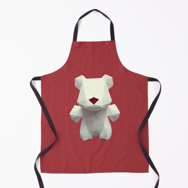 Item preview, White Teddy Bear with Red Nose designed and sold by PolygonXYZ.