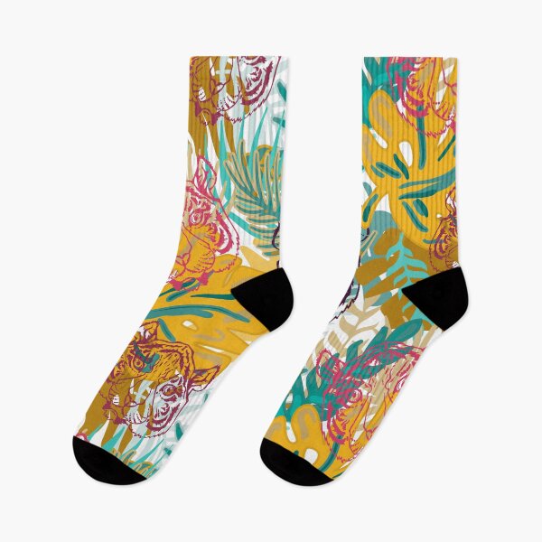 Item preview, Jungle Tiger Pattern Green and Yellow designed and sold by RepublicOfFire.