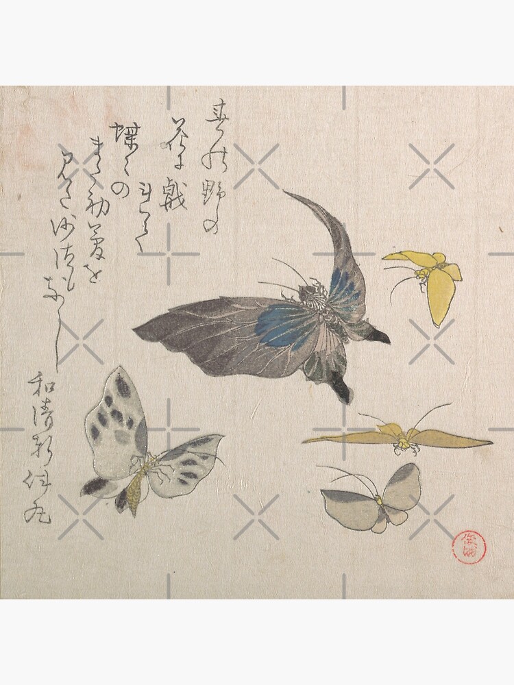 "Butterflies Japanese Meiji Art" Poster for Sale by andydavistech