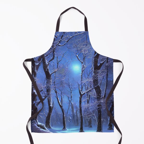 Artikelvorschau, Kalte Winternacht im Wald entworfen und verkauft von Elaine Manley.