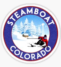 Steamboat Springs Colorado Skiing Mountains Ski Lift Sticker