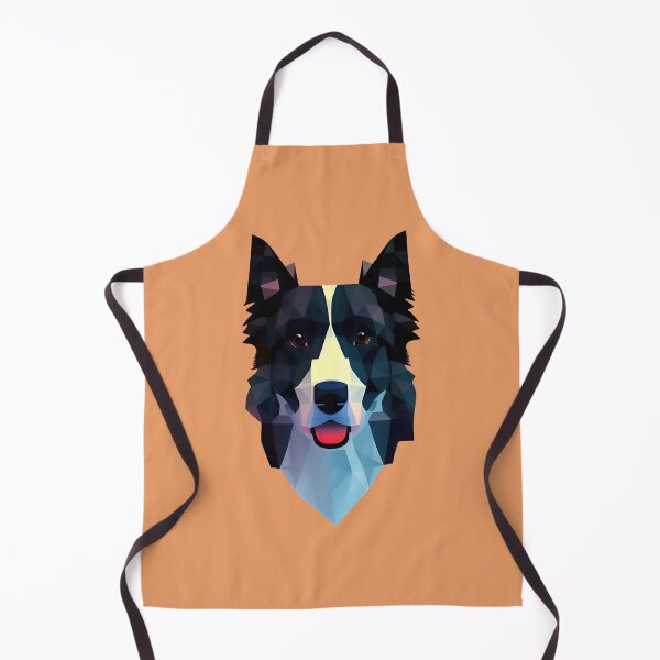 Aperçu de l'œuvre Visage de border collie créée et vendue par PolygonXYZ.