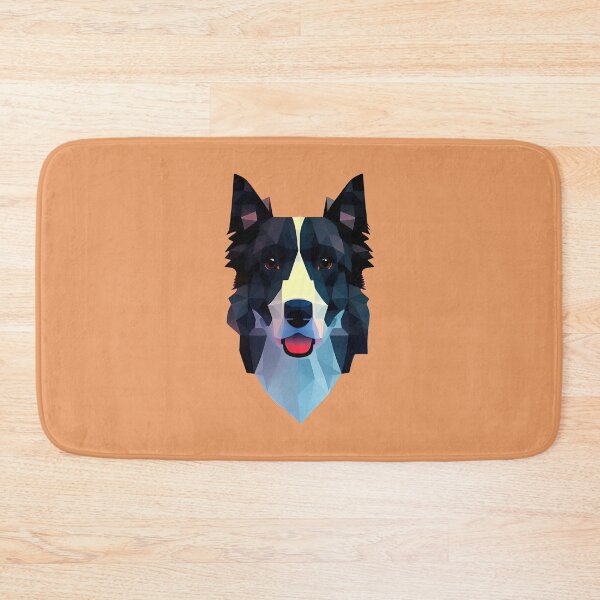 Aperçu de l'œuvre Visage de border collie créée et vendue par PolygonXYZ.