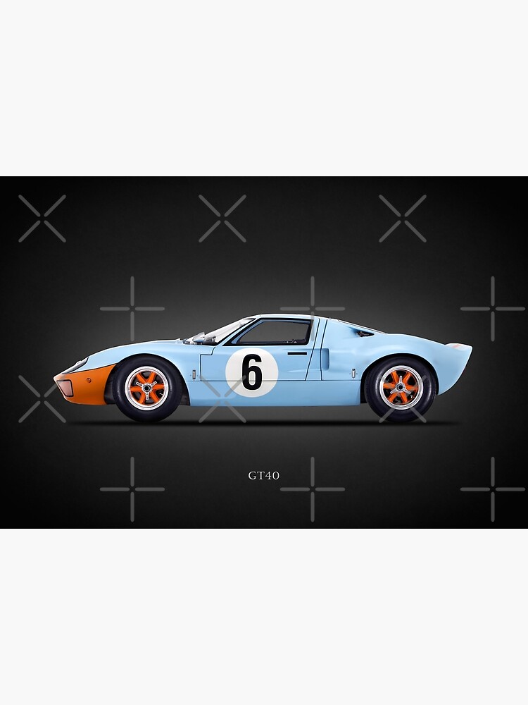 Ford GT40 Fine Art Print, Classic Car Auto Decor, Wall Art Poster 