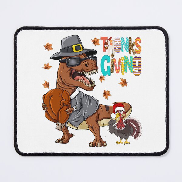 Item preview, turkey riding trex dinosaur trex thanksgiving designed and sold by foundithere23.