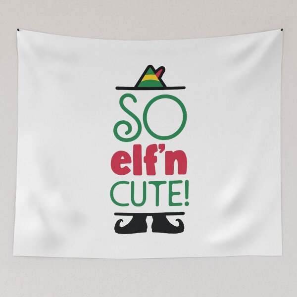 Item preview, So Elf'n Cute - Buddy Elf Christmas Xmas Spirit designed and sold by MarkFiveDesign.