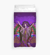 Queen of the Purple Butterflies Duvet Cover