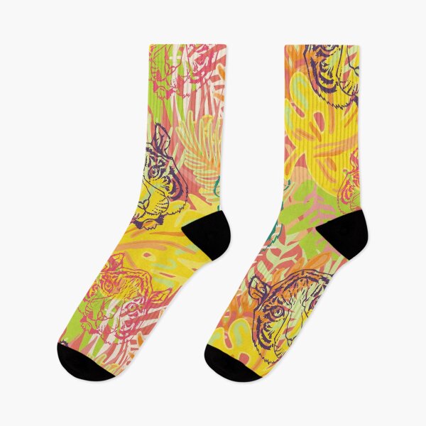 Item preview, Jungle Tiger Pattern Green Yellow Orange Red designed and sold by RepublicOfFire.