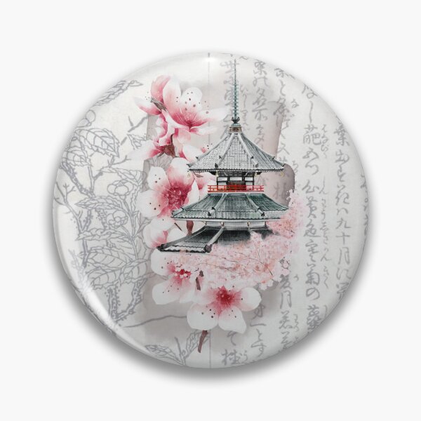 Aperçu de l'œuvre Temple Japonais Vintage créée et vendue par dshepherd22.