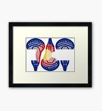 Colorado Lacrosse Sticks Framed Print