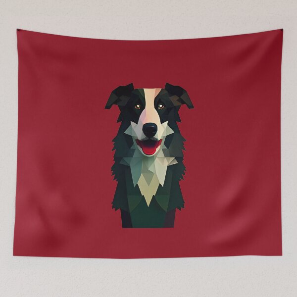 Aperçu de l'œuvre Border collie créée et vendue par PolygonXYZ.