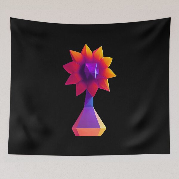 Item preview, Big Orange Flower in a Vase designed and sold by PolygonXYZ.
