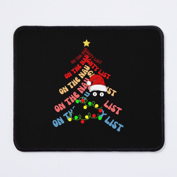 Item preview, On the naughty list cat Christmas vintage designs designed and sold by DesignsbyMona.