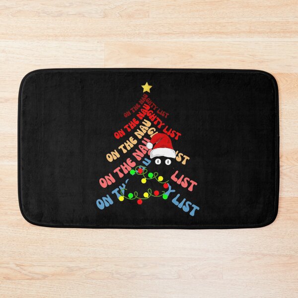 Item preview, On the naughty list cat Christmas vintage designs designed and sold by DesignsbyMona.