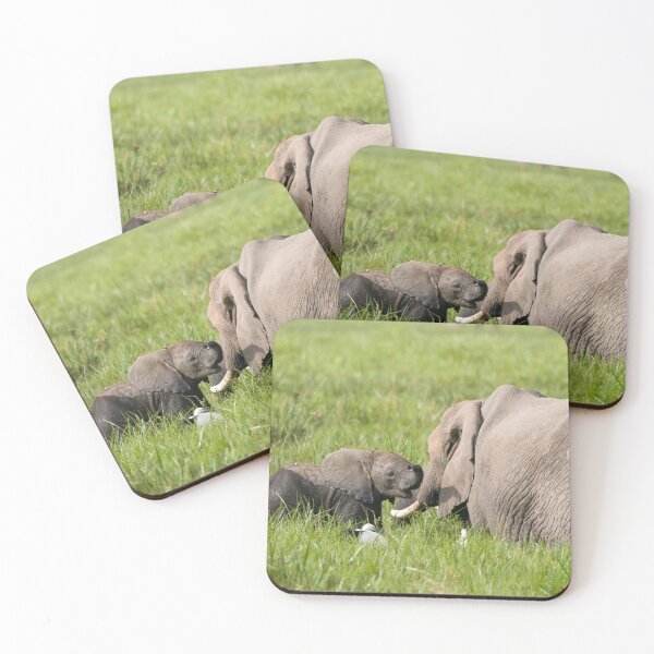 Item preview, Mother and Child African Elephant designed and sold by emchangphoto.