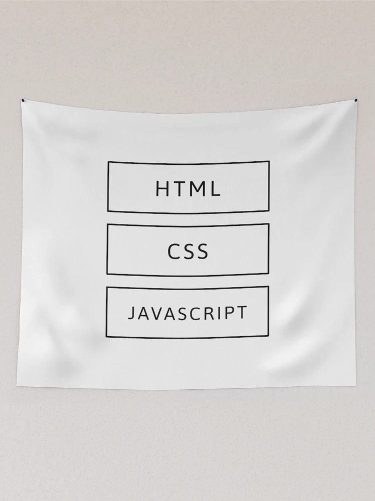 Thumbnail 2 von 3, Wandbehang, HTML-, CSS- und JavaScript-Entwickler (invertiert) designt und verkauft von developer-gifts.
