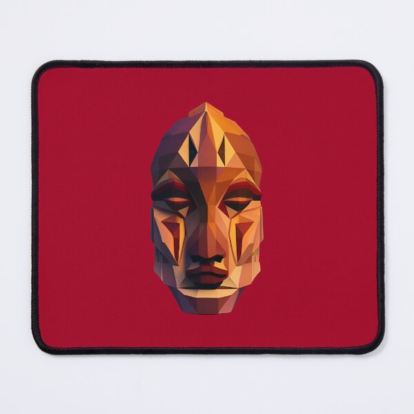 Item preview, Maori Wooden Face designed and sold by PolygonXYZ.