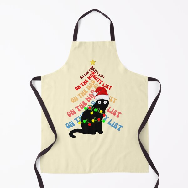 Item preview, On the naughty list cat Christmas vintage designs designed and sold by DesignsbyMona.