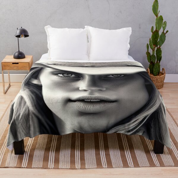 Item preview, Black and white portrait of a cowgirl designed and sold by RK - Shop.