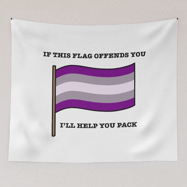 Item preview, Graysexual If This Flag Offends You Parody designed and sold by CJ Vanderbeek.