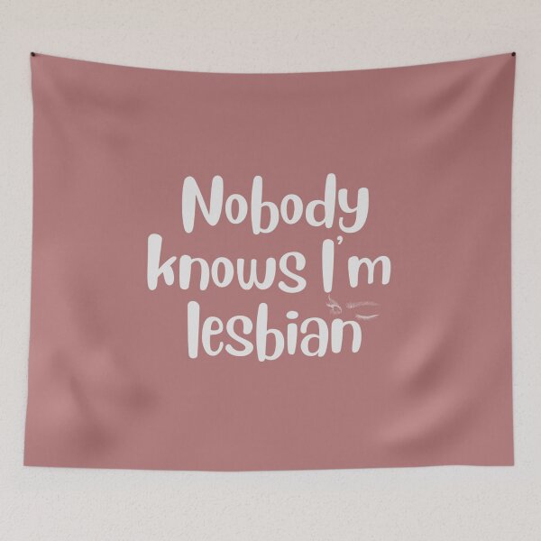 Item preview, f Nobody knows im lesbian designed and sold by Toothless-3377.