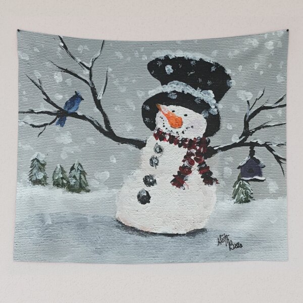 Item preview, snowman snowy day in winter designed and sold by NathBros.